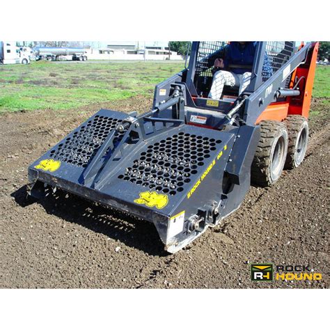 landscape rakes for skid steer|rockhound skid steer landscape rake.